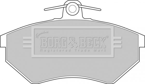 BORG & BECK Комплект тормозных колодок, дисковый тормоз BBP1427